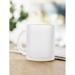 Canecas de vidro mate para sublimação 300ml Frost Sublim cor branco transparente vista conjunto