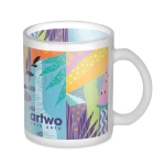 Canecas de vidro mate para sublimação 300ml Frost Sublim cor branco transparente segunda vista principal