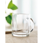 Caneca de vidro brilhante para sublimação 300ml Cristal Sublim cor transparente vista conjunto
