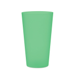 Copos reutilizáveis plástico com acabamento esmaltado 500ml Concert cor verde transparente