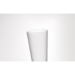 Copos reutilizáveis plástico com acabamento esmaltado 500ml Concert cor branco transparente segunda vista