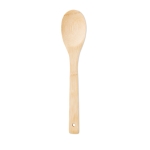 Colher para saladas personalizável de bambu natural cor bege