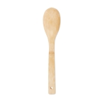 Colher para saladas personalizável de bambu natural cor bege segunda vista