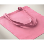 Saco de algodão colorido barato de 180 g/m2 EcoColor Superb cor cor-de-rosa vista fotografia terceira vista