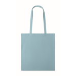 Saco de algodão colorido barato de 180 g/m2 EcoColor Superb cor azul-claro segunda vista