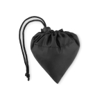 Saco dobrável de plástico reciclado colorido Strawberry rPET cor preto segunda vista