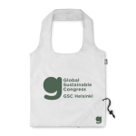 Saco dobrável de plástico reciclado colorido Strawberry rPET cor branco vista principal