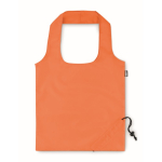 Saco dobrável de plástico reciclado colorido Strawberry rPET cor cor-de-laranja