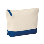 Necessaires personalizados de algodão 340 g/m2 Promenade cor azul segunda vista
