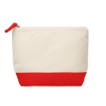 Necessaires personalizados de algodão 340 g/m2 Promenade cor vermelho