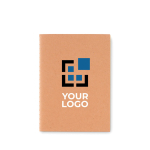 Blocos ecológicos para impressão com logo folhas A6 lisas Eco Stiched vista principal