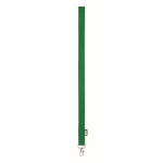 Lanyard de RPET com mosquetão metálico e fecho de segurança 20mm cor verde quarta vista
