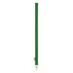 Lanyard de RPET com mosquetão metálico e fecho de segurança 20mm cor verde quinta vista