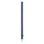 Lanyard de RPET com mosquetão metálico e fecho de segurança 20mm cor azul-marinho