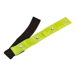 Pulseira refletora ajustável com 4 LEDs vermelhos e função de flash cor amarelo terceira vista
