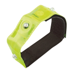Pulseira refletora ajustável com 4 LEDs vermelhos e função de flash cor amarelo quarta vista