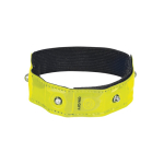 Pulseira refletora ajustável com 4 LEDs vermelhos e função de flash cor amarelo
