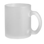 Caneca de vidro fosco com acabamento em efeito gelo, 340 ml cor branco