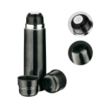 Termo de café personalizado de aço com 2 copos 750ml Duo varias cores