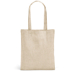 Saco de algodão colorido reciclado e económico 140 g/m2 Reciclo cor natural