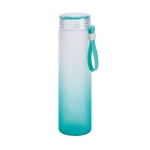 Garrafas de vidro com acabamento em degradé 470ml Crystal Frost cor turquesa