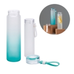 Garrafas de vidro com acabamento em degradé 470ml Crystal Frost varias cores