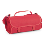 Mantas publicitárias de piquenique tipo forro polar com alça Fielding cor vermelho quinta vista