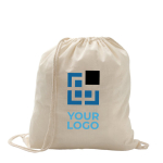 Mochila de cordão personalizada de algodão de 100 g/m² Eco vista principal