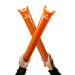 Bastões insufláveis de plástico em várias cores para eventos cor cor-de-laranja imagem com logo 4