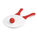 Set publicitário de raquetes de madeira de praia Cores cor vermelho
