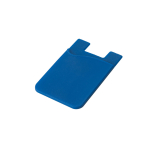 Porta-cartões personalizados de silicone com fita adesiva SilconCase cor azul
