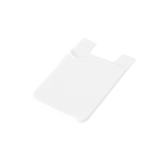 Porta-cartões personalizados de silicone com fita adesiva SilconCase cor branco