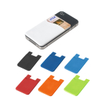 Porta-cartões personalizados de silicone com fita adesiva SilconCase varias cores