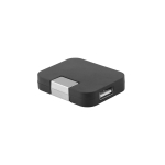 Hub personalizado barato de plástico com 4 portas USB cor preto