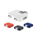 Hub personalizado barato de plástico com 4 portas USB varias cores