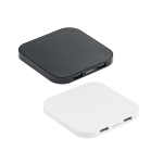 Carregador para telemóvel sem fios de design quadrado ChargePad varias cores