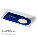 Estojo para máscaras personalizável em plástico branco Compact cor branco