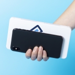 Estojo para máscaras personalizável em plástico branco Compact cor branco