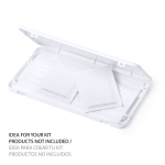 Estojo para máscaras personalizável em plástico branco Compact cor branco segunda vista