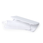 Estojo para máscaras personalizável em plástico branco Compact cor branco quinta vista