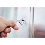 Porta-chaves para evitar contacto com superfícies Multifuncional cor prateado mate vista conjunto