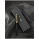Luxuosa caneta roller de tampa dourada tinta preta Roller Details cor dourado imagem de estilo de vida