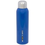 Garrafa de aço de grande capacidade e tampa de rosca 820ml Office cor azul vista impressão tampografia