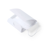 Porta-máscaras grande em plástico branco para personalizar Folder
