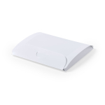 Porta-máscaras grande em plástico branco para personalizar Folder