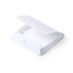 Porta-máscaras grande em plástico branco para personalizar Folder