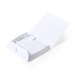 Porta-máscaras grande em plástico branco para personalizar Folder