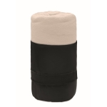 Manta polar personalizada de rPET com design básico 180 g/m2 Baqueira cor bege