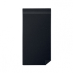 Toalhas com logo de algodão orgânico absorvente Cotton Medium cor preto segunda vista