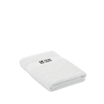 Toalhas com logo de algodão orgânico absorvente Cotton Medium cor branco vista principal